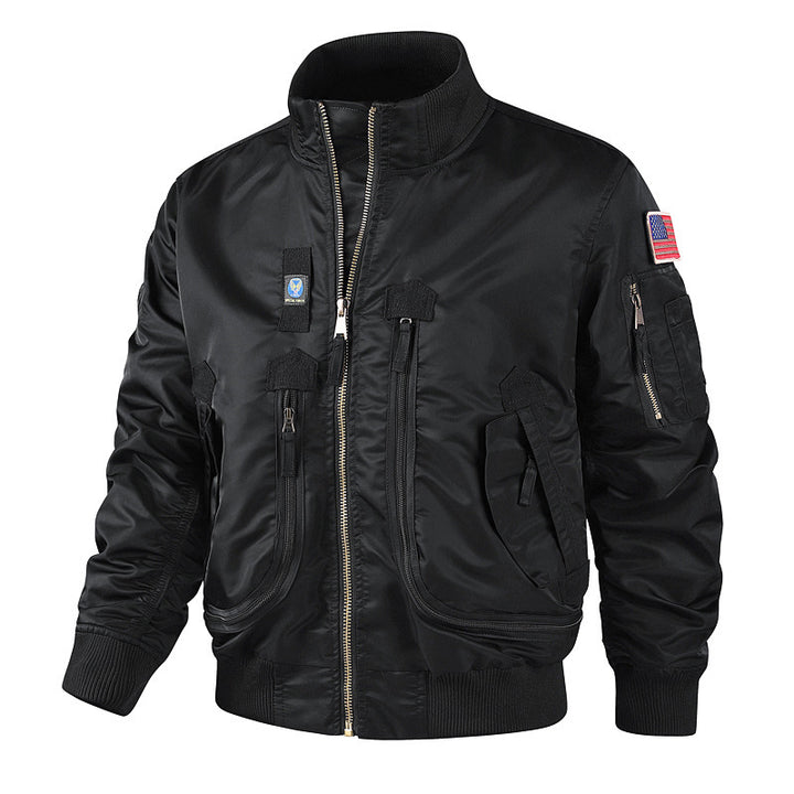 Elegant bomber jacket for men with multifunctional pockets Lune London