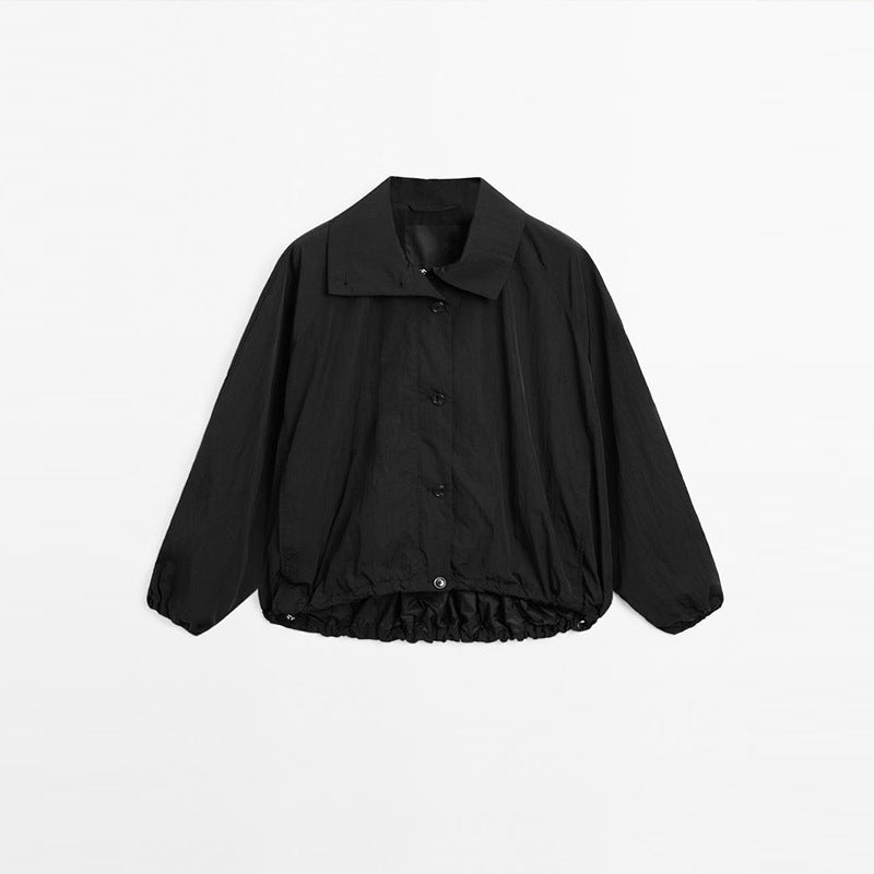 Ladies stylish outdoor jacket with high collar Lune London
