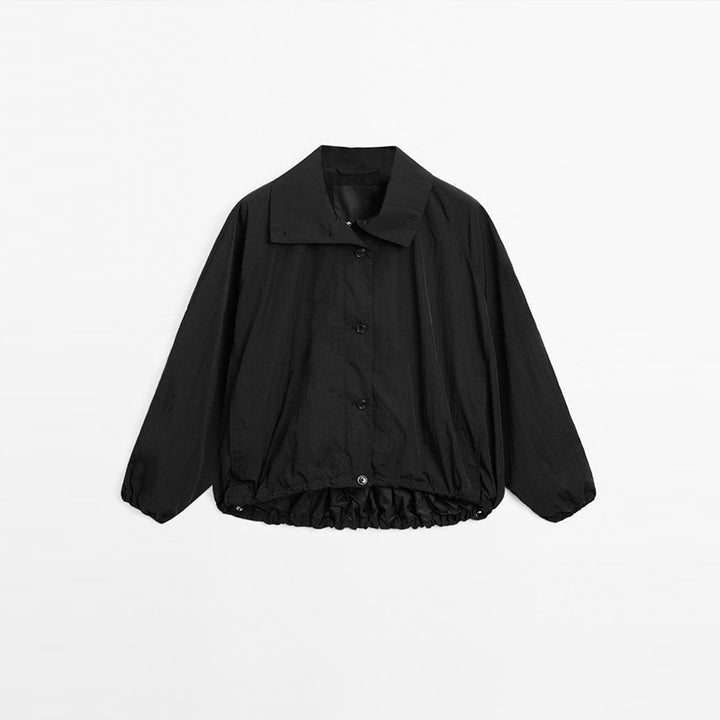 Ladies stylish outdoor jacket with high collar Lune London