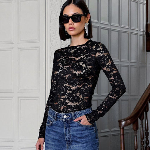 Women's top in delicate lace Lune London