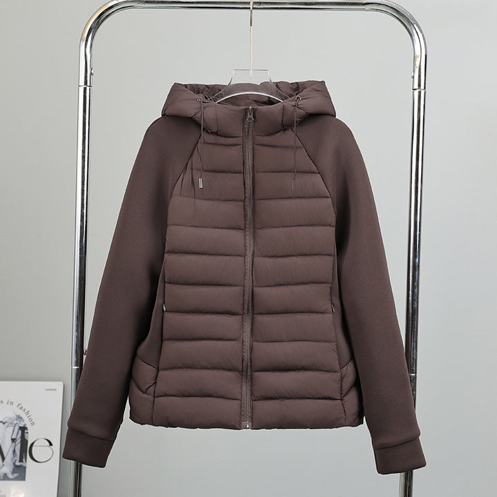 Insulated quilted jacket for women with hood and sporty cut Lune London