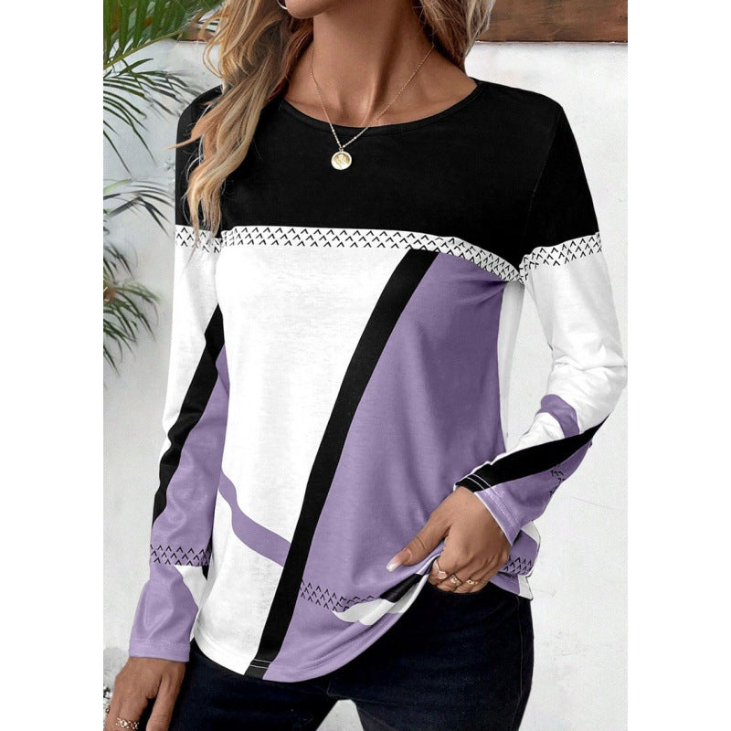Trendy long sleeve shirt for women with graphic pattern Lune London