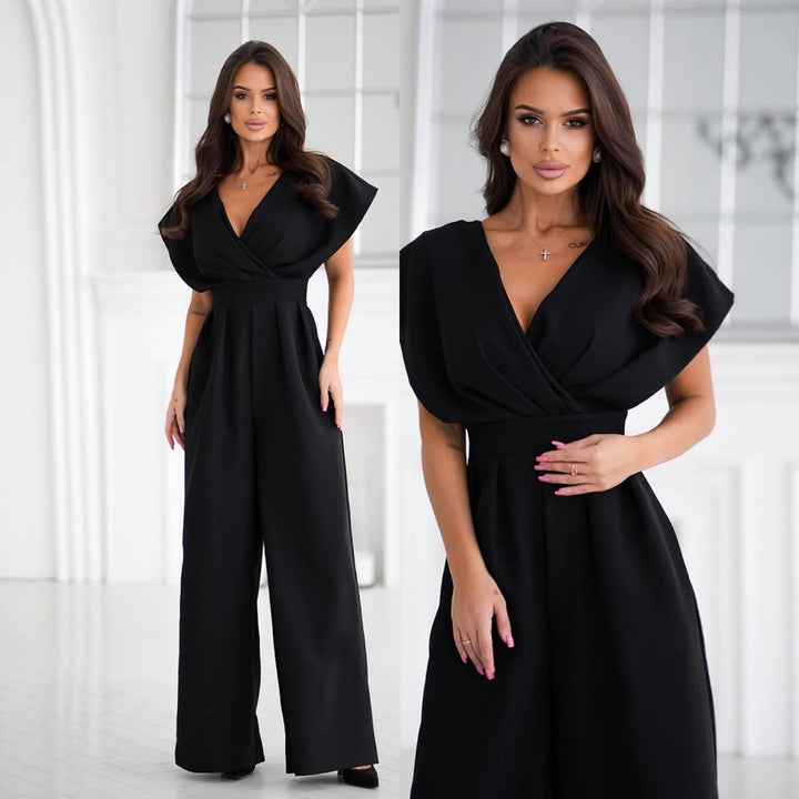 Women Elegant Wide Leg Jumpsuit Lune London