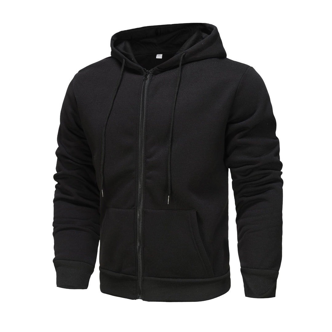 Men's Zip Hoodie with contrasting color and kangaroo pocket Lune London