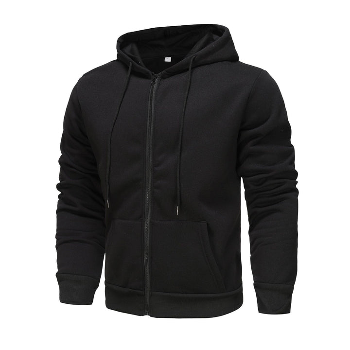 Men's Zip Hoodie with contrasting color and kangaroo pocket Lune London