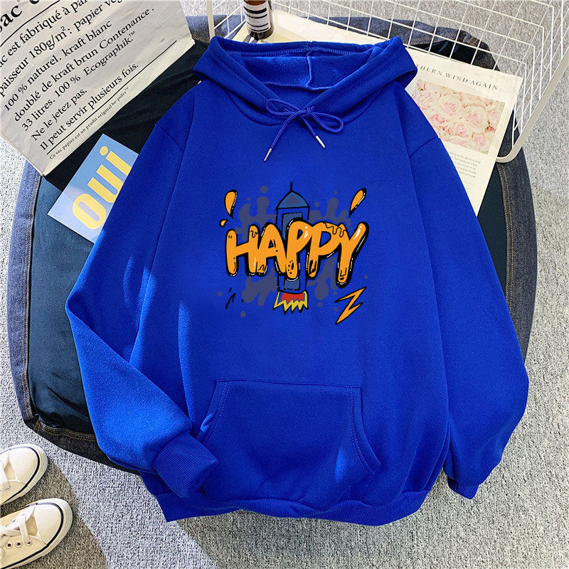 Women’s hooded sweatshirt with cheerful graphic design Chic & Stil
