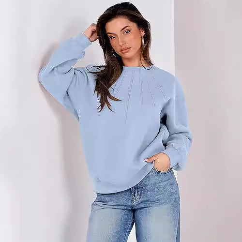 Oversized sweatshirt for women with structured design Lune London