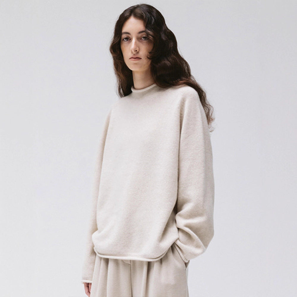 Pull en maille confortable à col montant pour femme Chic & Stil
