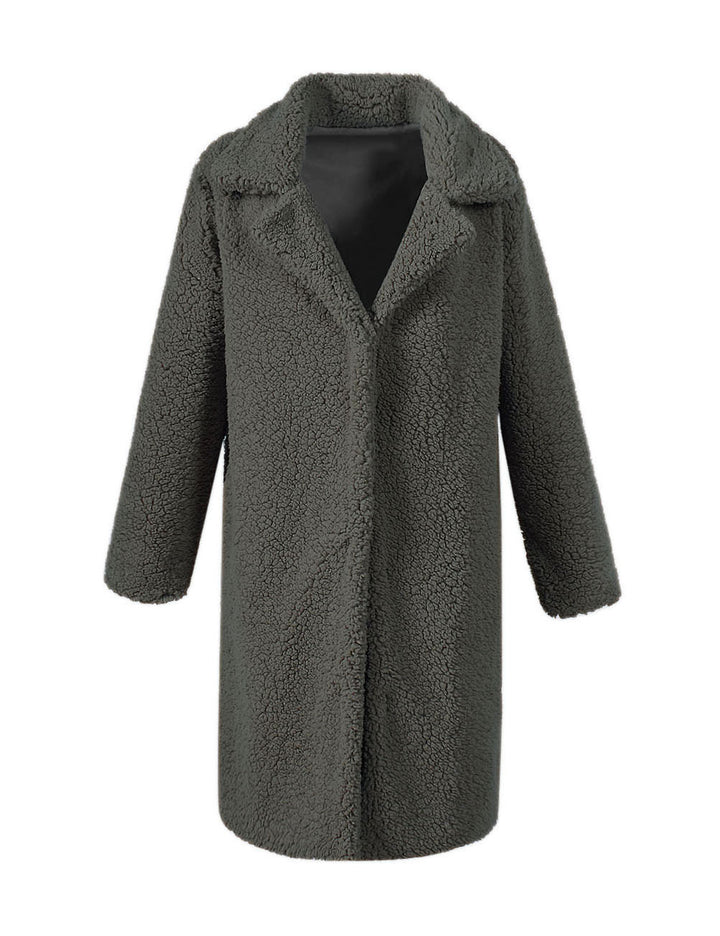 Women's Teddy coat with elegant lapels and soft inner lining Lune London