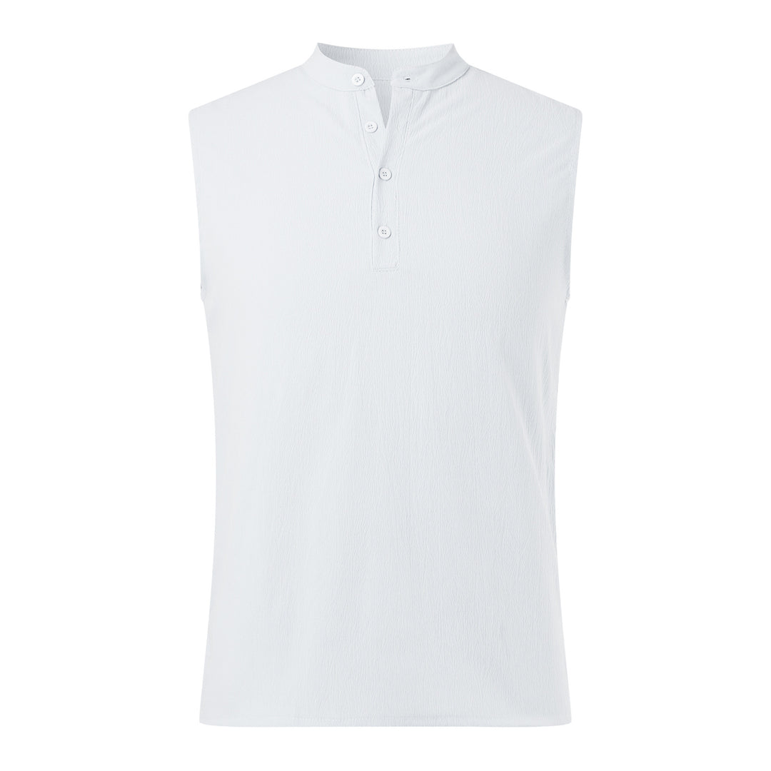 Men's Henley tank top in breathable and lightweight material Lune London