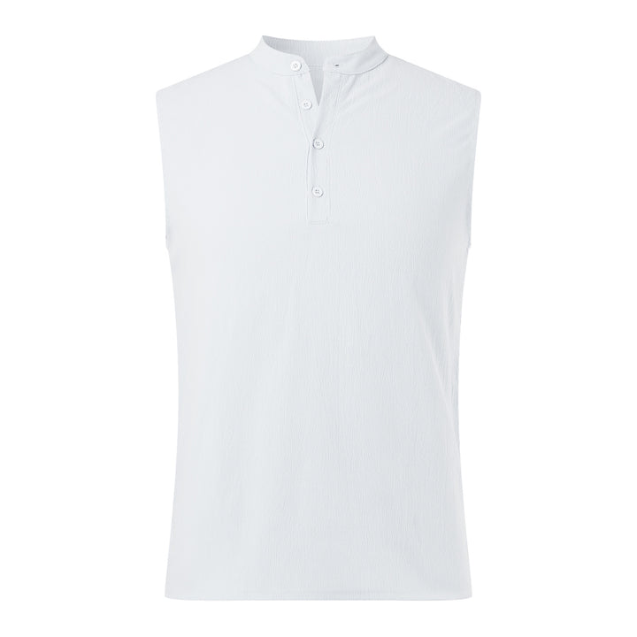 Men's Henley tank top in breathable and lightweight material Lune London