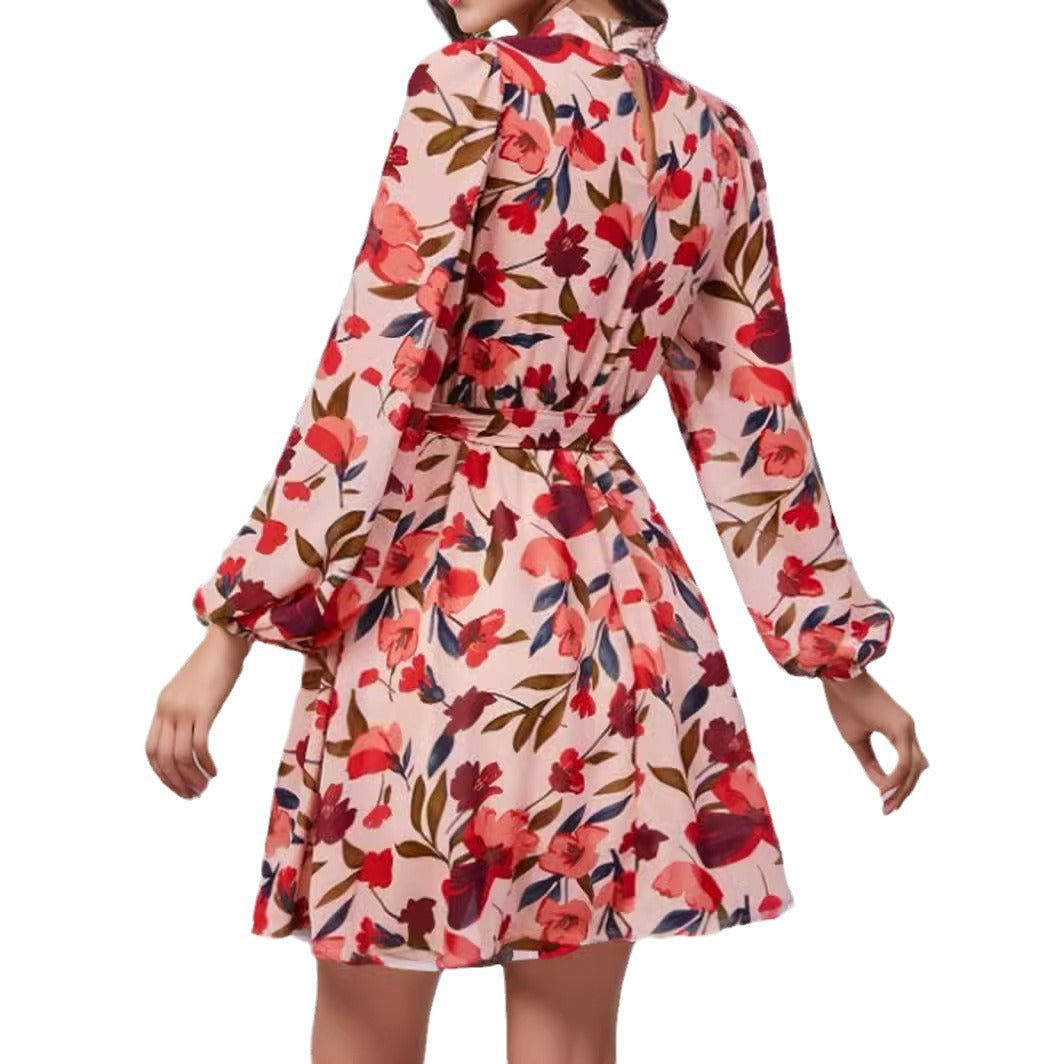 Ladies Elegant Mini Floral Dress Lune London