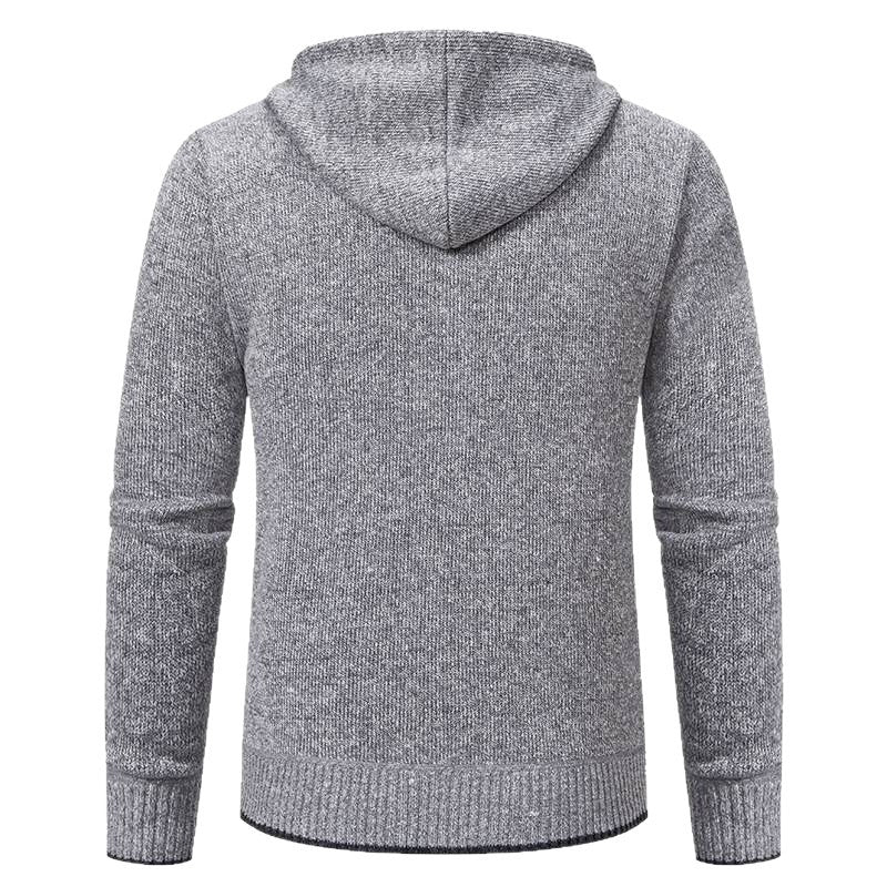 Hooded jacket for men with soft fleece lining and elegant details Lune London