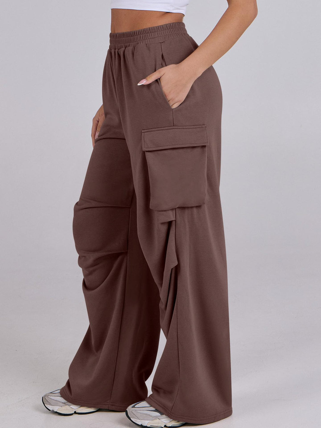 Ladies Comfortable and Casual Cargo Pants Lune London