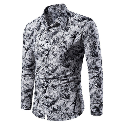 Shirt for men with creative floral pattern Lune London