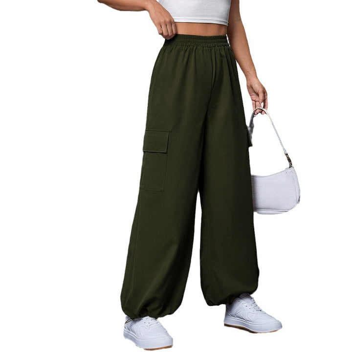 Pantalons cargo pour femmes avec taille élastique et jambes larges Chic & Stil