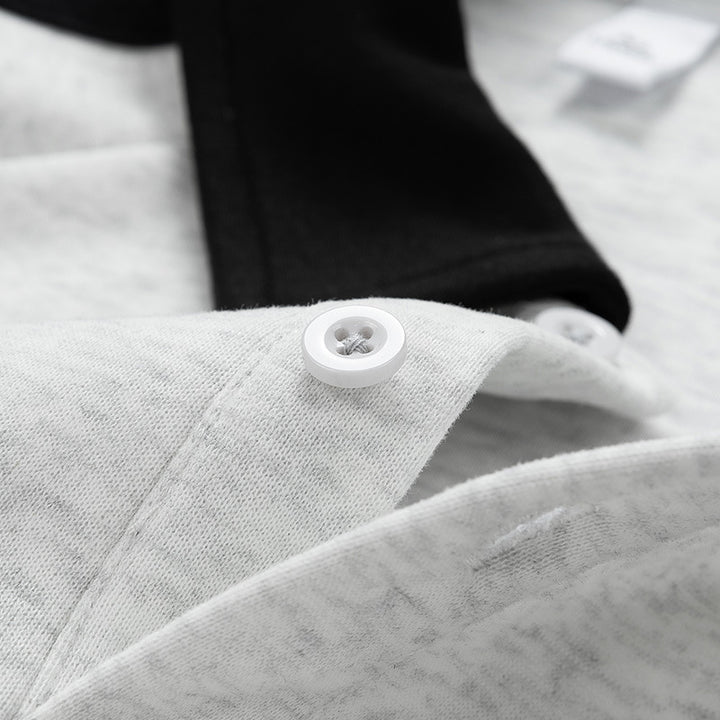 Lightweight sporty sweat shirt for men with polo collar Lune London