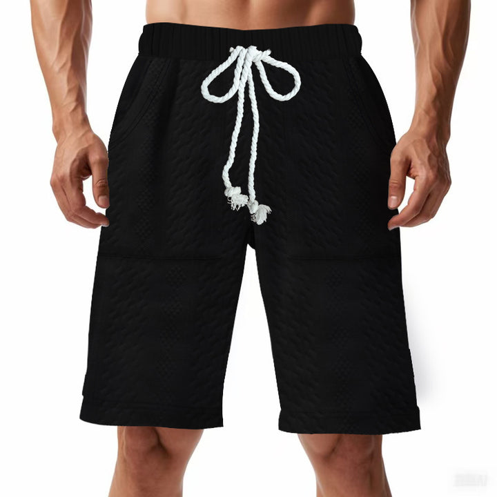 Shorts de bain sportifs pour hommes avec taille élastique et cordon de serrage Lune London