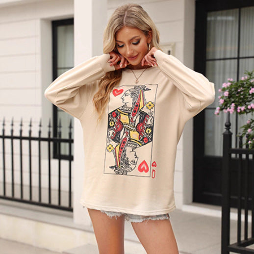 Long sleeve blouse for ladies with royal pattern Lune London