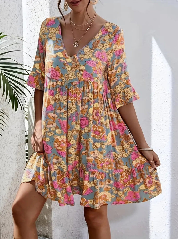 Lune London A-line Floral Pattern Women's Dress