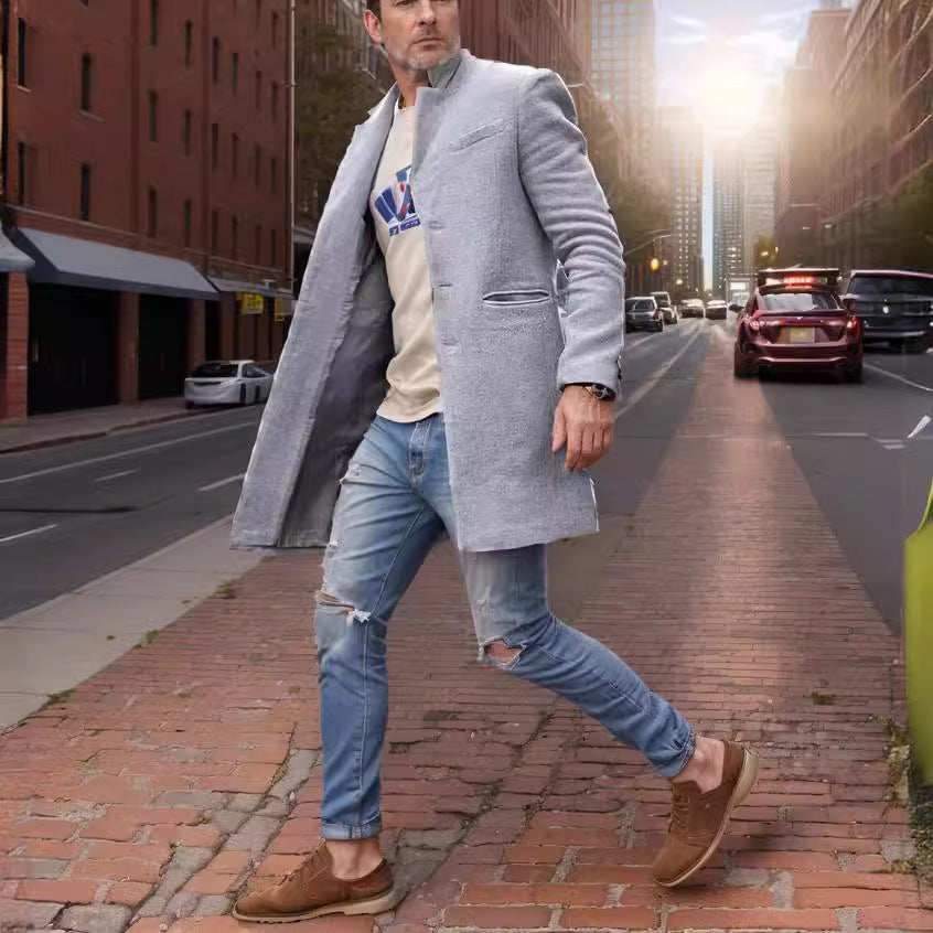Elegant long coat for men Lune London