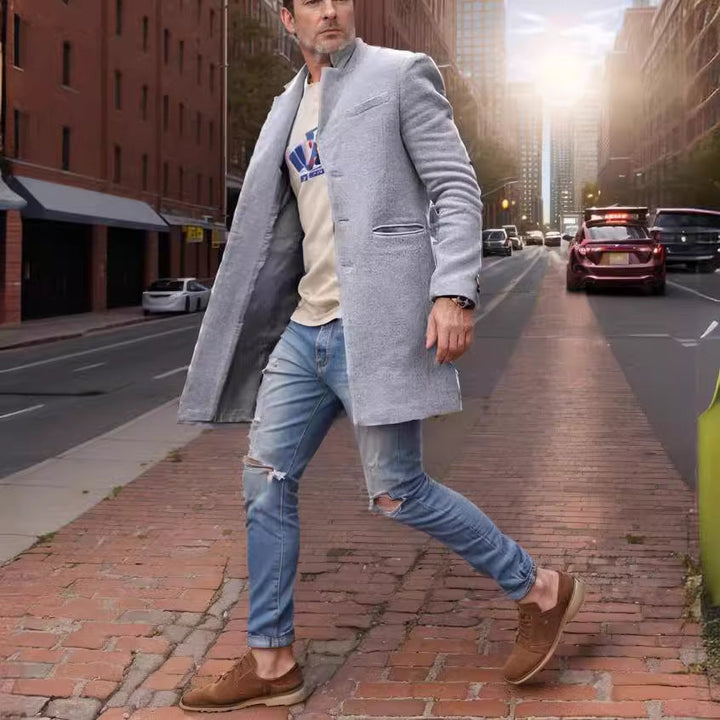 Men's Elegant Long Coat Lune London
