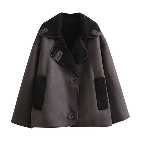 Women's transitional jacket with soft padded collar and practical pockets Lune London
