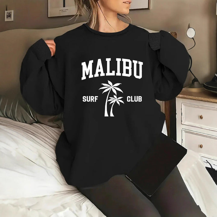 Sweat-shirt pour femmes avec impression décontractée de club de surf Chic & Stil