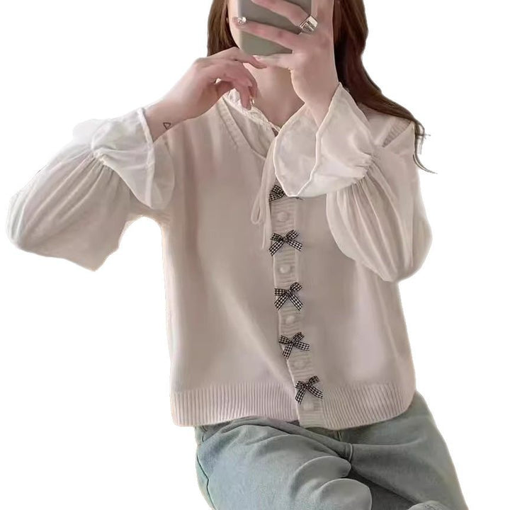 Fashion Knitted Tank Top for Women with Fun Knots and Continuous Button Placket Lune London