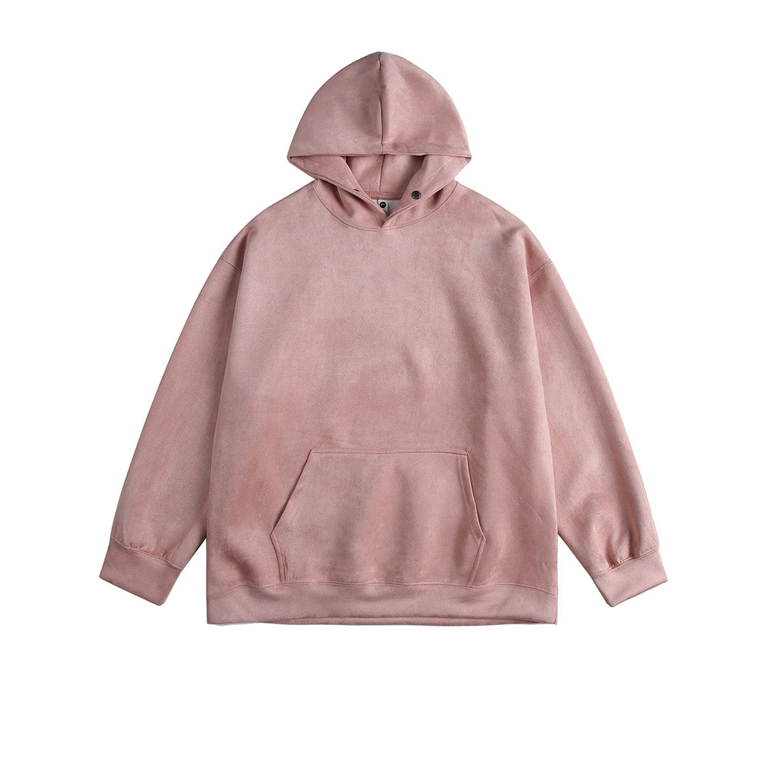 Men's casual hoodie made of high-quality cotton blend with practical kangaroo pocket Lune London