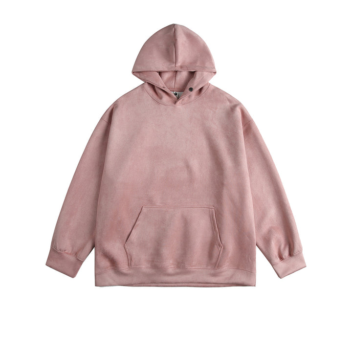 Men's casual hoodie made of high-quality cotton blend with practical kangaroo pocket Lune London
