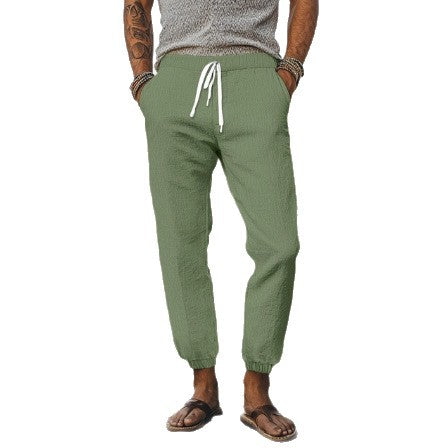 Casual cargo pants for men with elastic waistband and practical pockets Lune London