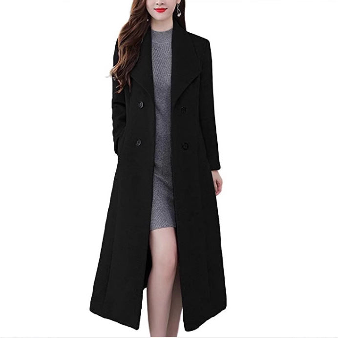 Ladies Long Wool Coat Lune London