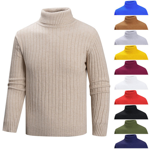 High-quality fine knit turtleneck sweater for men Lune London