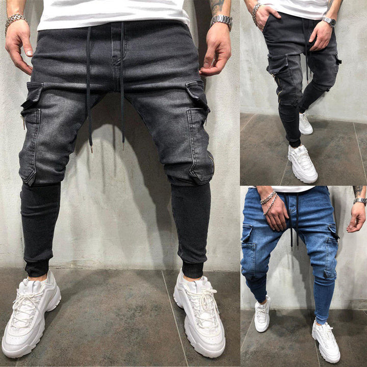 Men's slim fit cargo jogger pants with a trendy cut and practical pockets Lune London