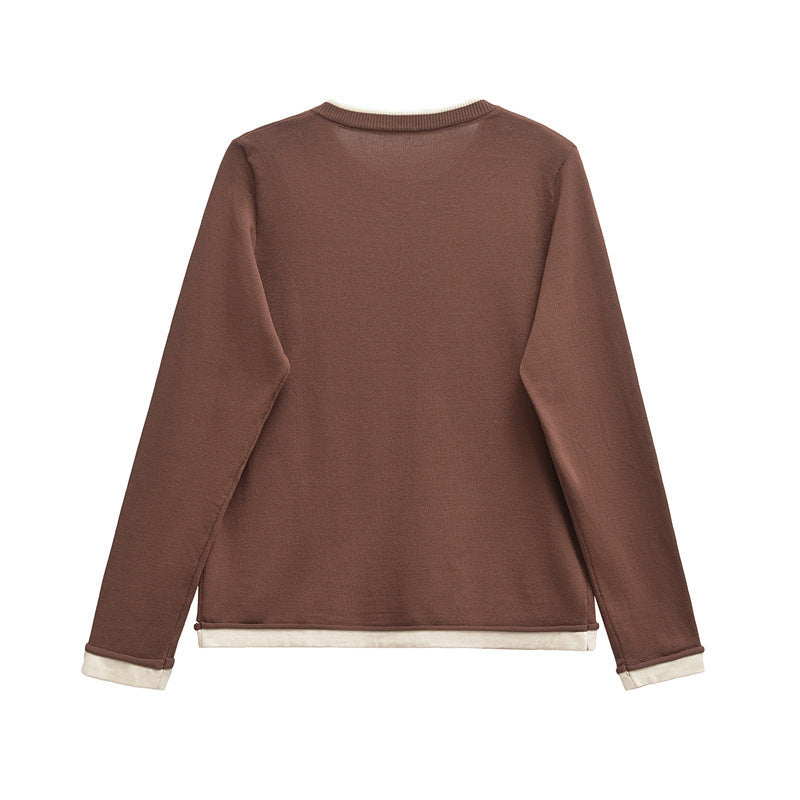 Ladies Comfortable Knit Jacket with Chic Pockets and Style