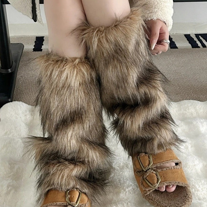 Women Stylish Faux Fur Legs Lune London