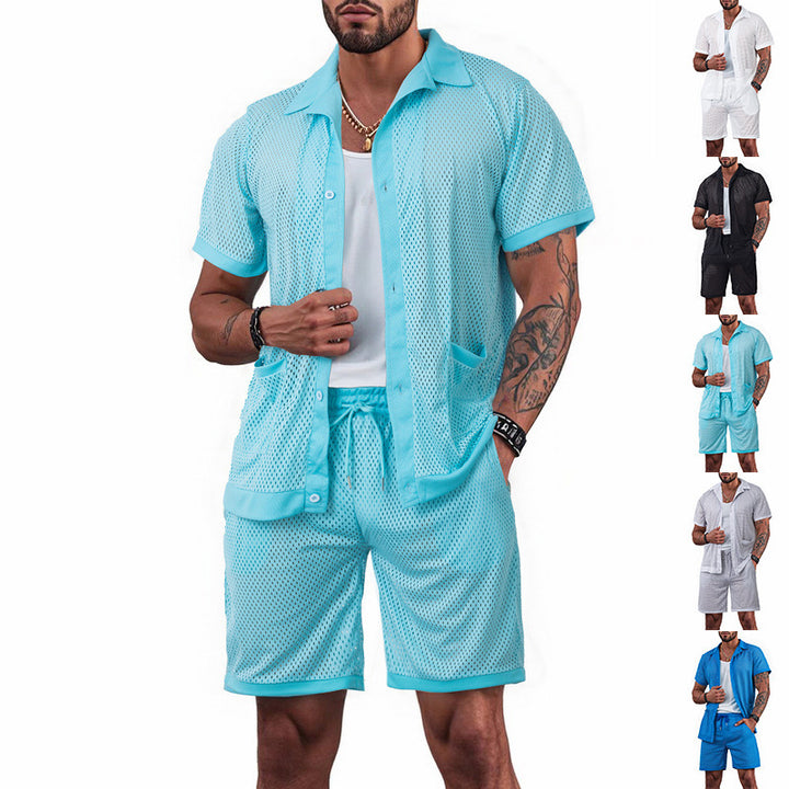 Lune London women's breathable mesh pajama set with practical pockets