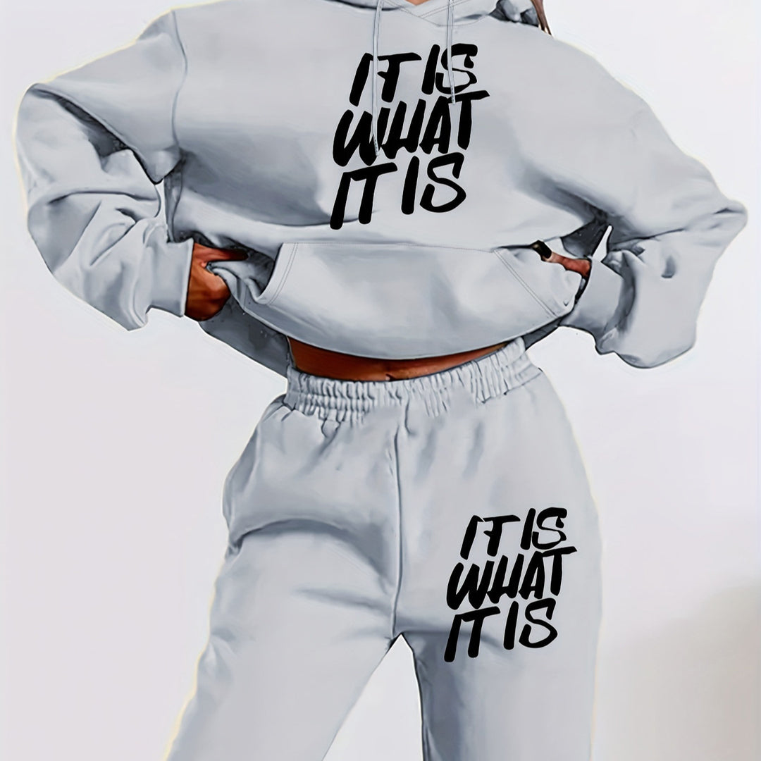 Ensemble de survêtement pour femmes avec impression élégante et coupe décontractée Chic & Stil