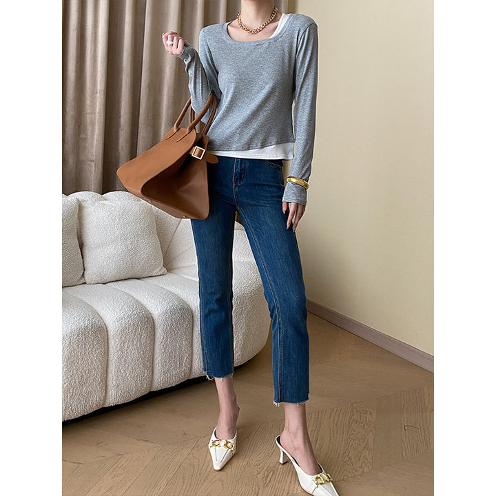 Women's fashionable long-sleeve shirt with modern cut Chic & Stil