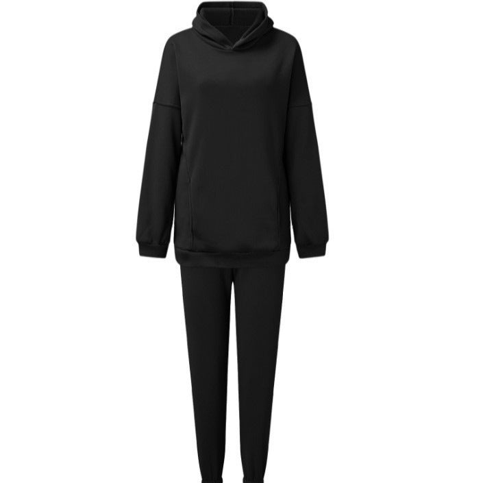 Comfortable fleece leisure set for women with high collar Lune London