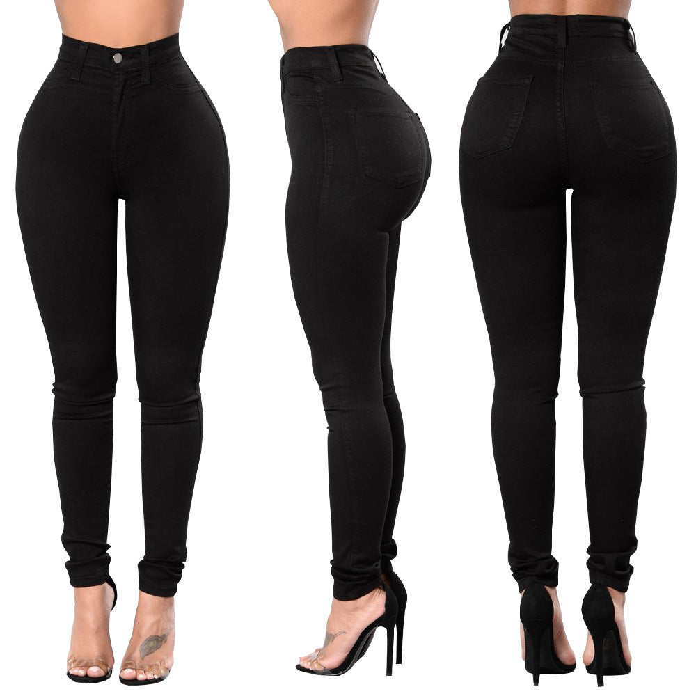 Slim-fit jeans for women with decorative laced detail Lune London