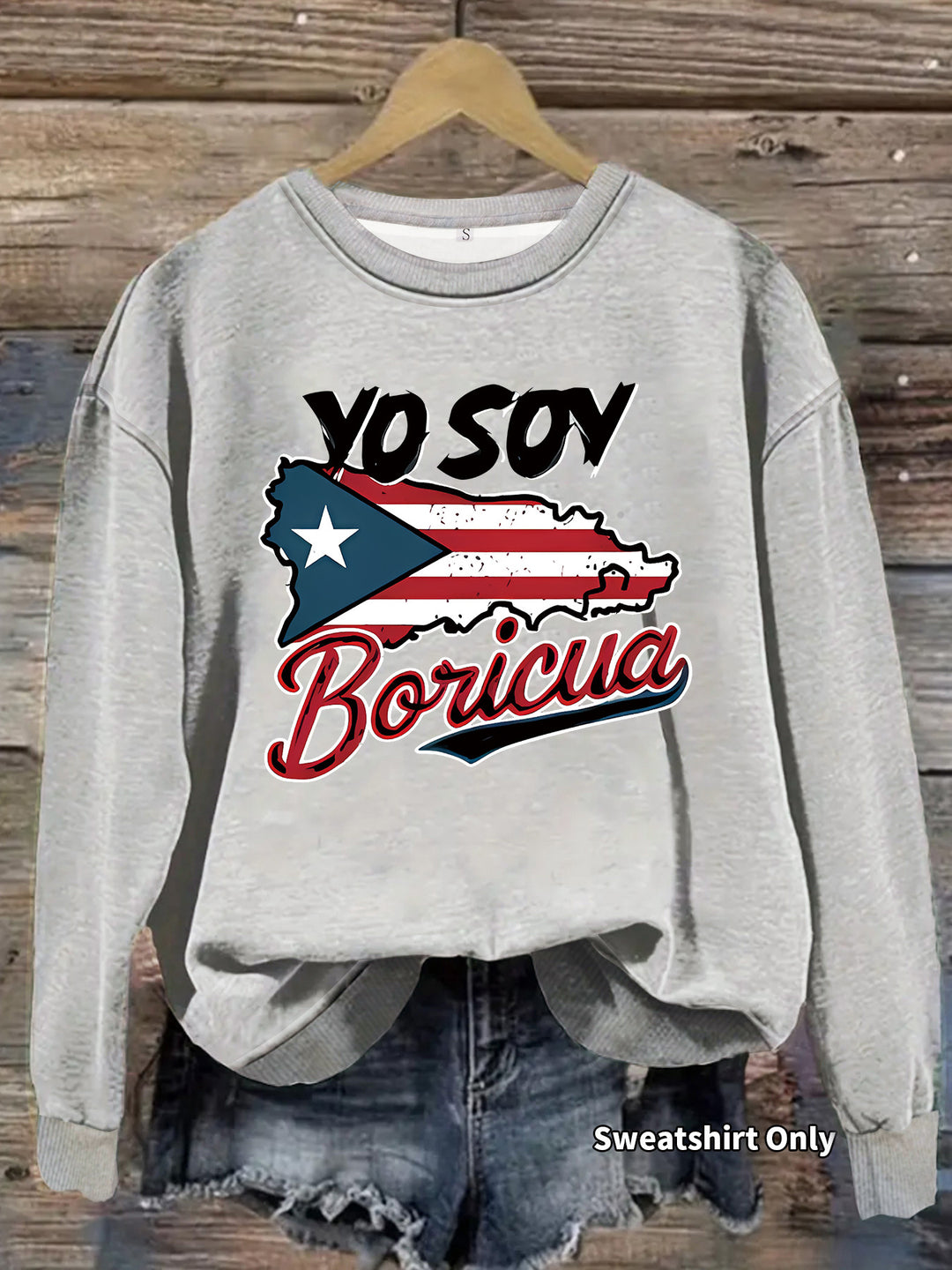 Sweatshirt femme avec design créatif Porto Rico et coupe décontractée Chic & Stil