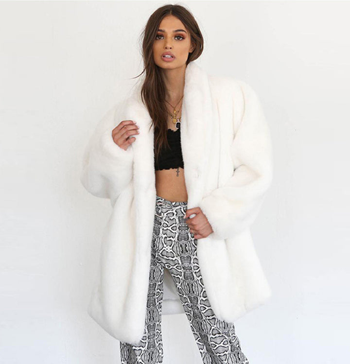 Ladies Luxury Plush Coat Lune London