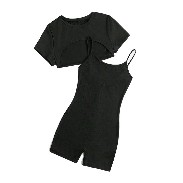 Chic & Stil women's short top and shorts set
