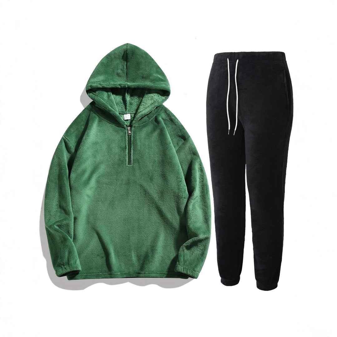 Soft fleece hooded sweatshirt and jogging pants set for women Lune London