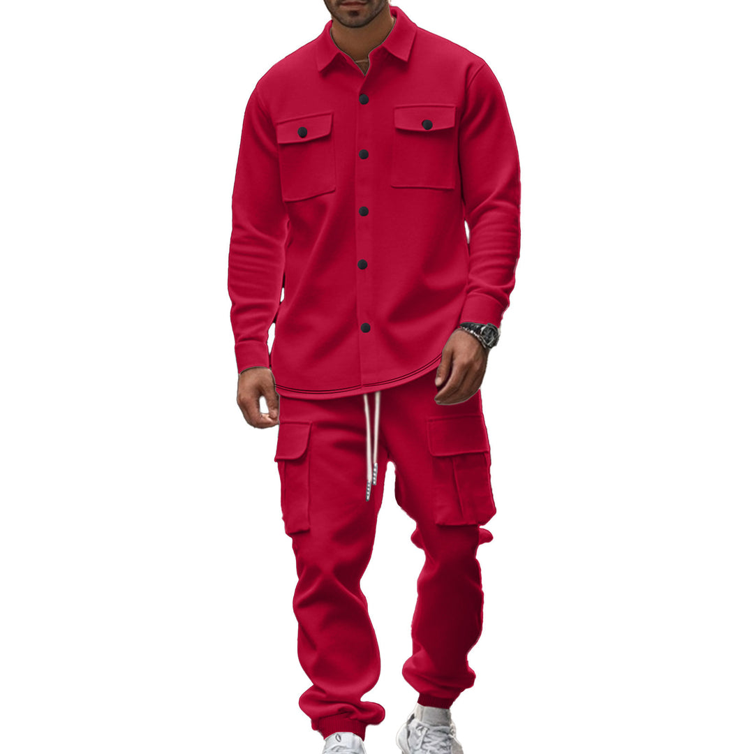 Men's Cargo Shirt and Jogging Pants Set Lune London