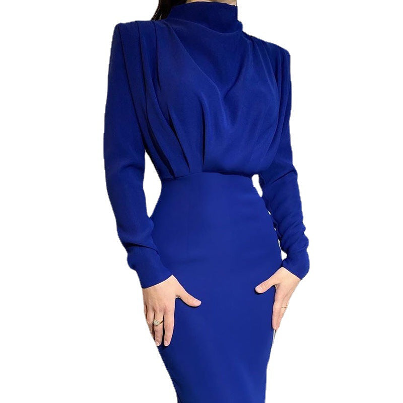 Elegant wrap dress for women with ruffles and long cut Lune London