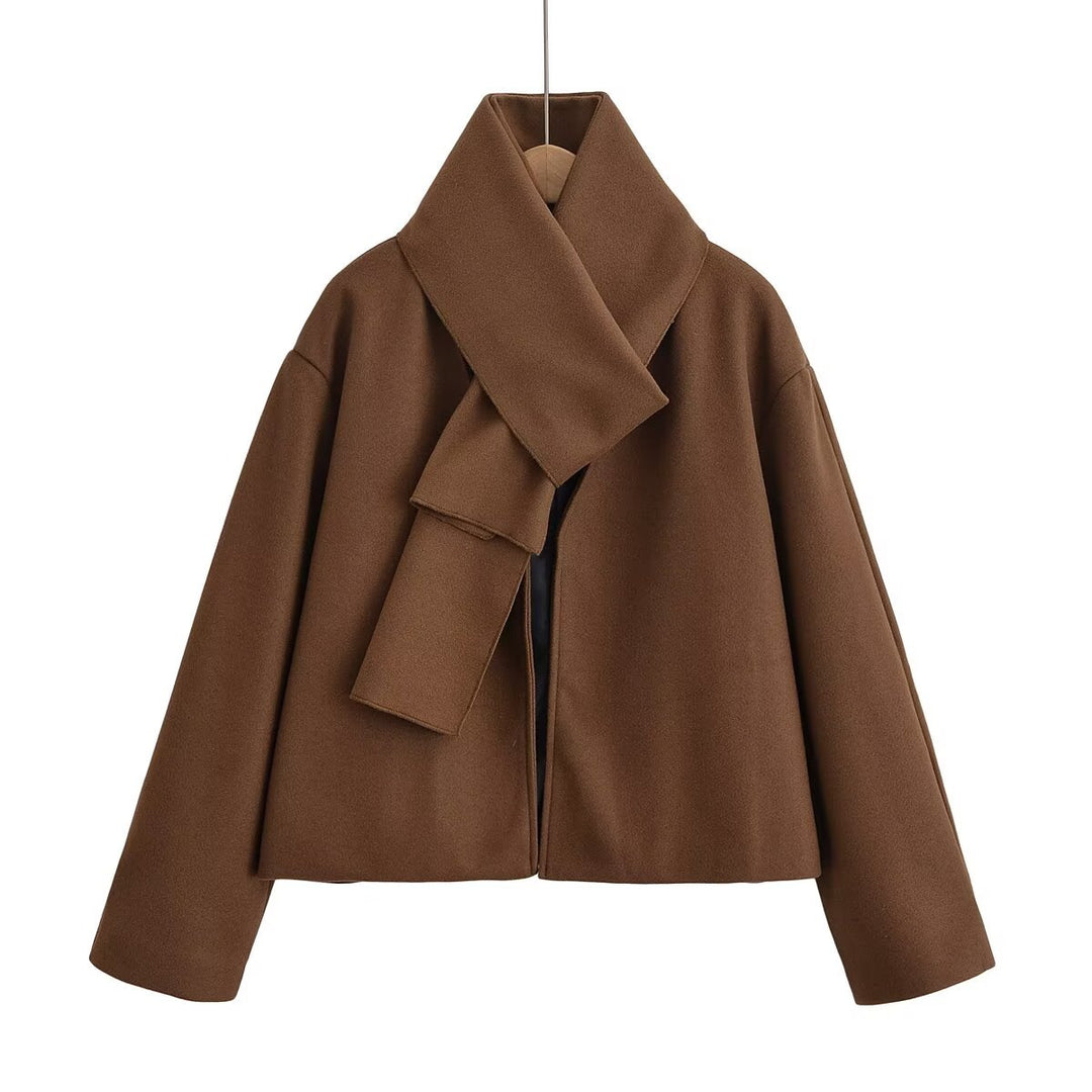 Ladies elegant transitional jacket with fashionable collar Lune London