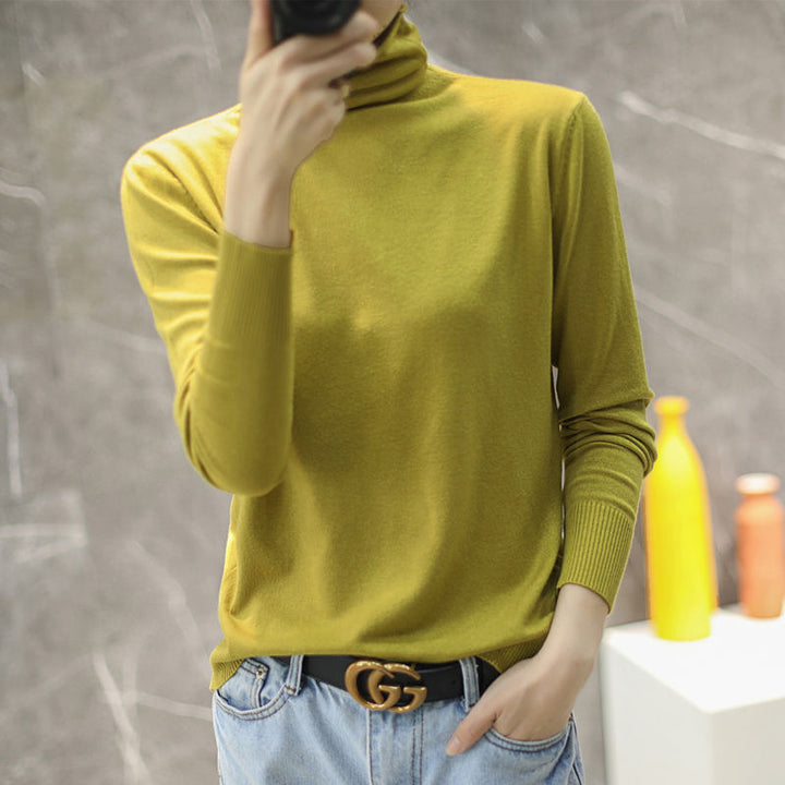Pull col roulé de haute qualité pour femmes Chic & Stil